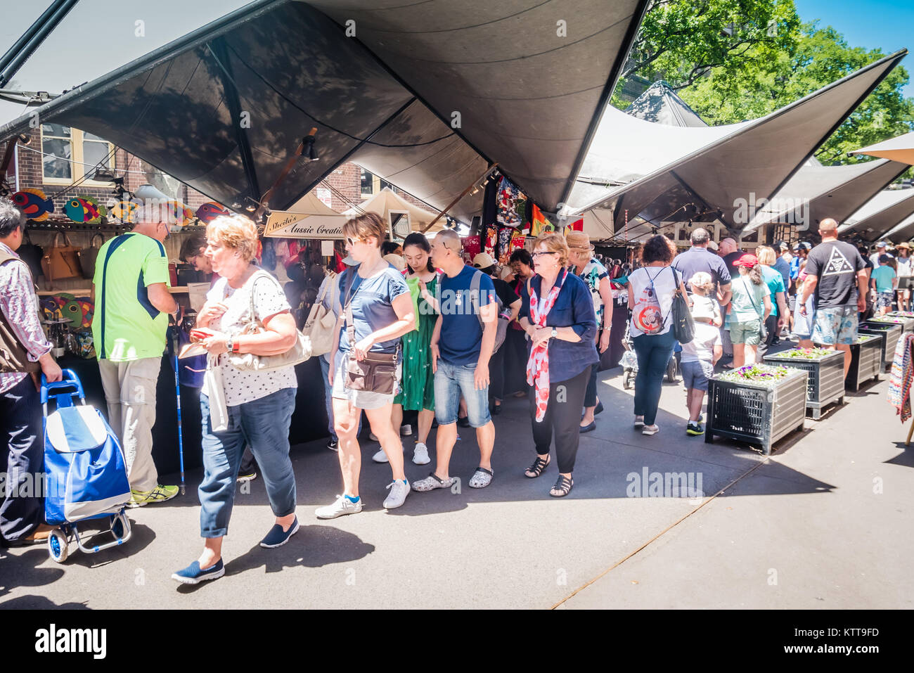 Sydney le rocce weekend mercato all'aperto Foto Stock