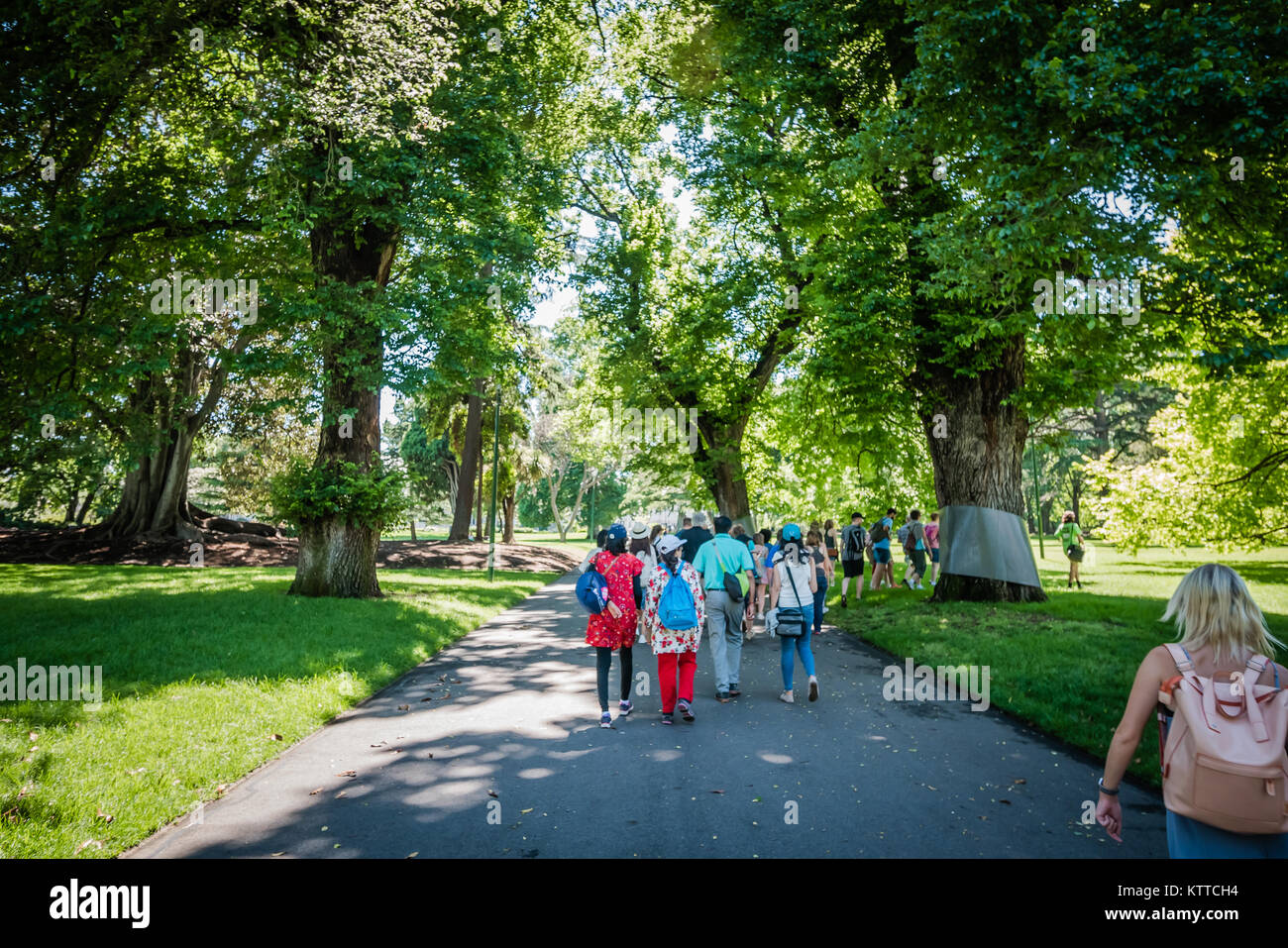 Melbourne giardini Carlton Foto Stock