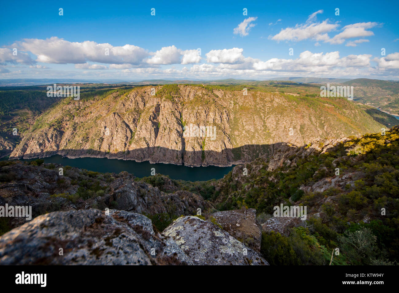 Cannone di cui alla sil in Galizia españa Foto Stock