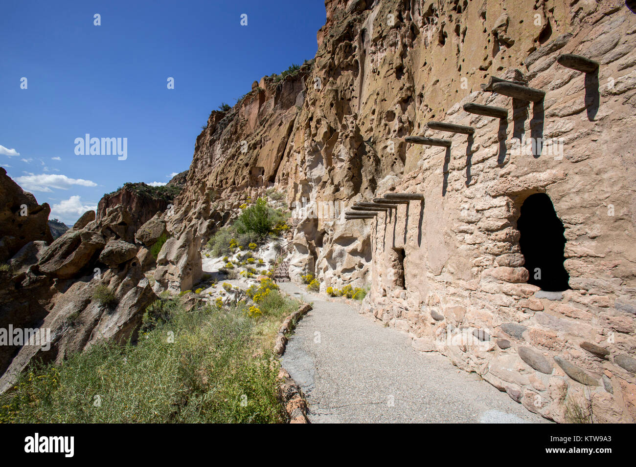 Bandelier National Monument Foto Stock