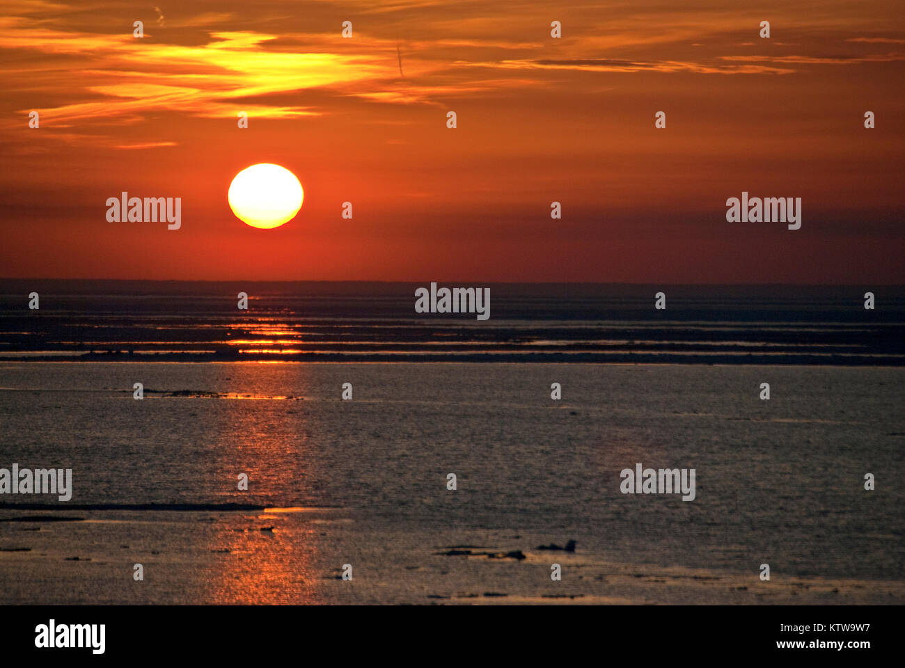 Tramonto di inverno Foto Stock