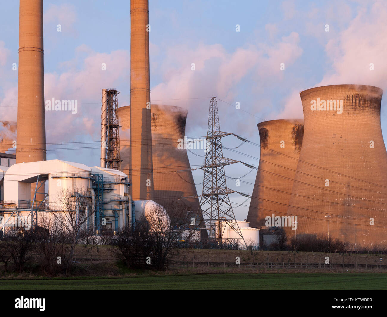 Ferrybridge Coal Fired Power Station,Yorkshire, Inghilterra, Regno Unito Foto Stock