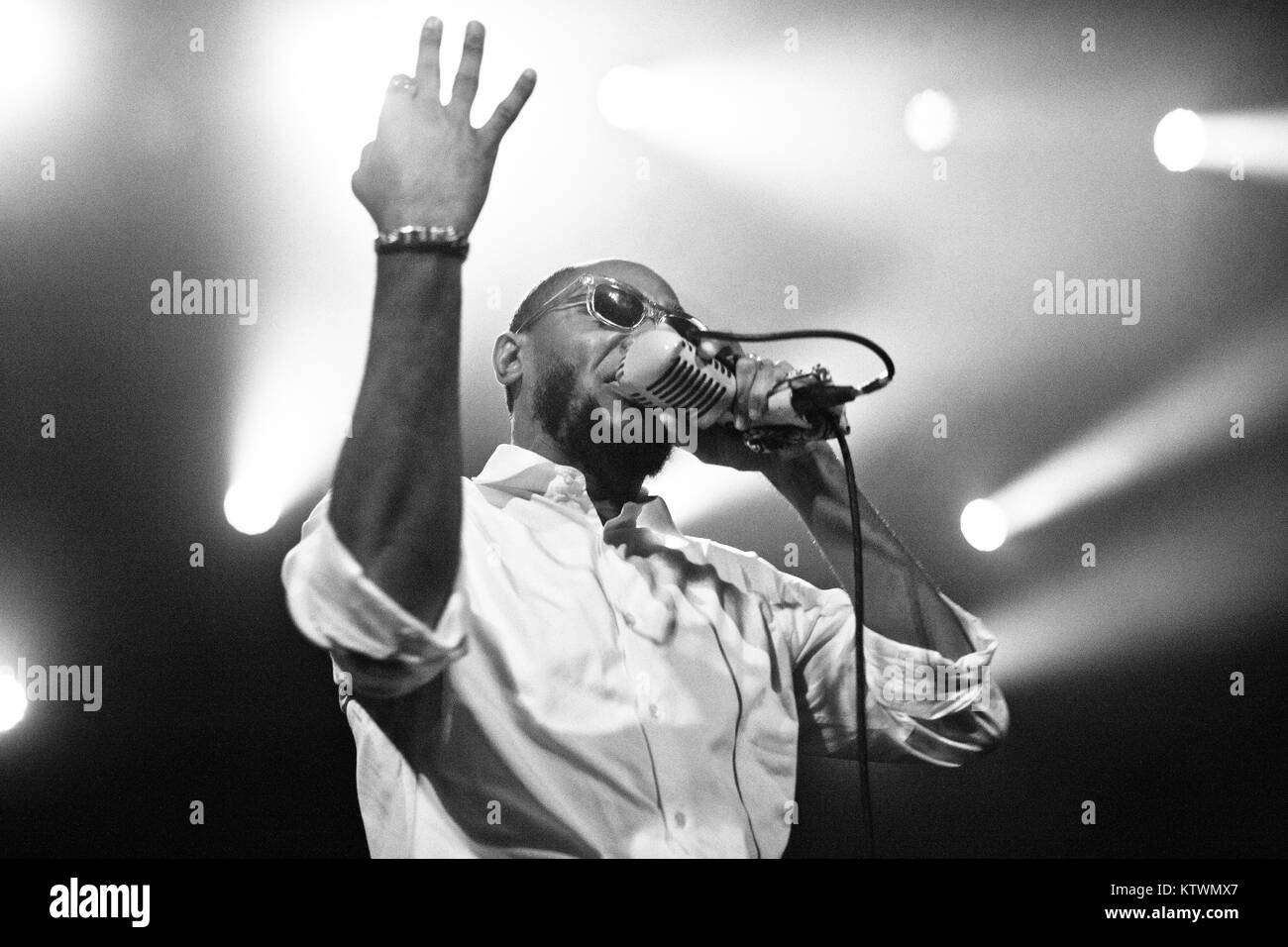 La American hip-hop dup Black Star esegue un concerto dal vivo a VEGA in Copenhagen. Il duo è composto da il rapper Mos Def (foto) e Talib Kweli. Danimarca 12.07. 2012. Foto Stock