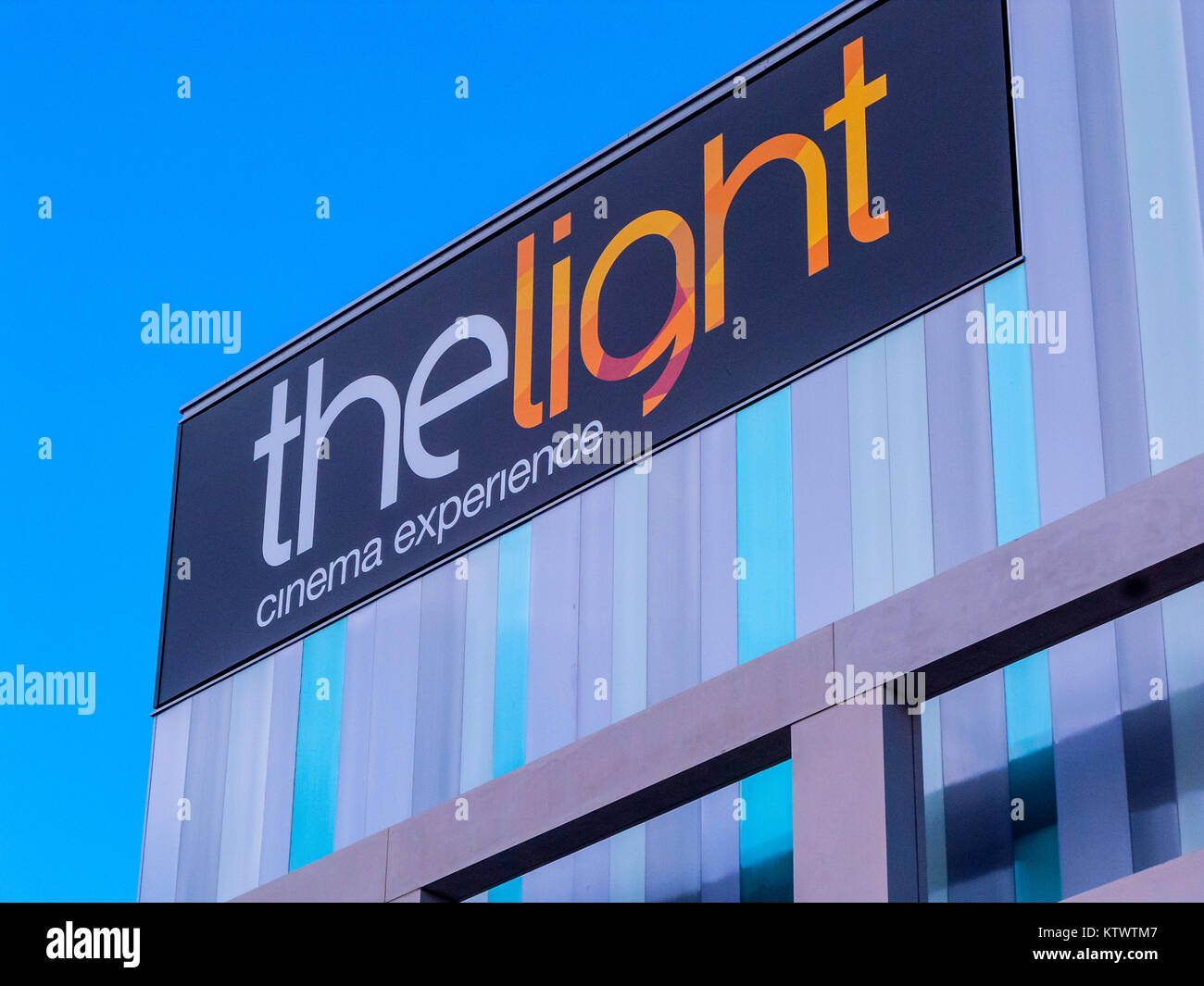 La luce del Cinema, il Moro,blue sk Sheffield Foto Stock