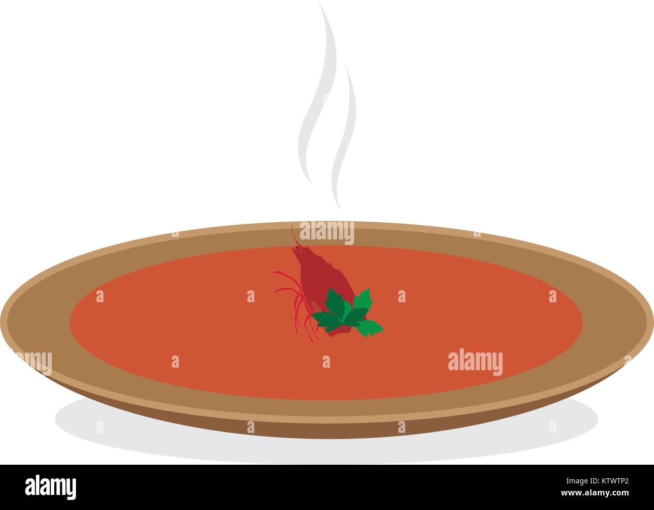 Crema a base di pesce in vettore Illustrazione Vettoriale