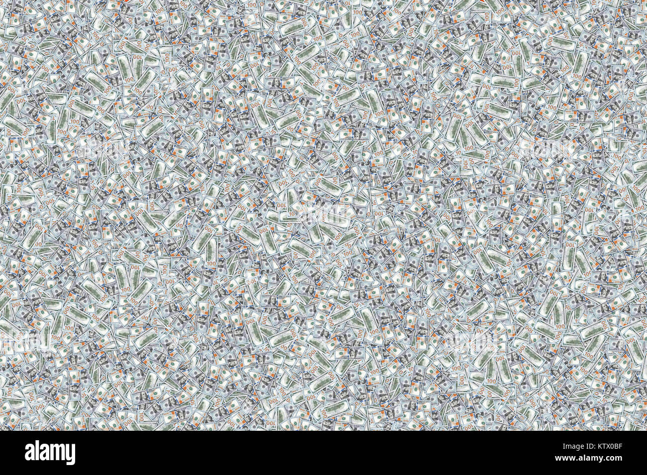 Un centinaio di dollari americani cambiali come sfondo di denaro. Un milione di dollari sul pavimento. denaro texture. migliaia di cento-le fatture del dollaro sul pavimento. Foto Stock