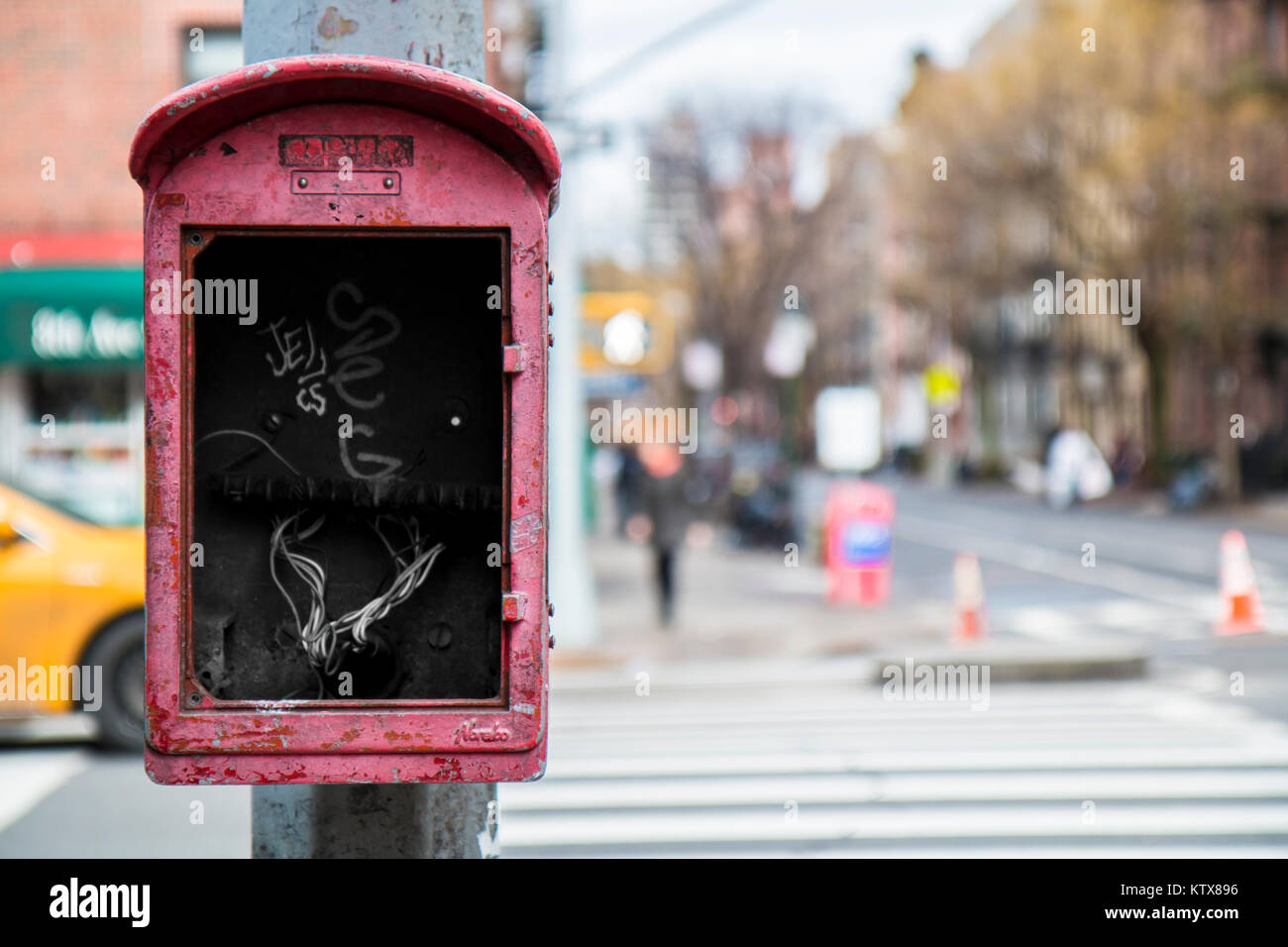 Svuotare la scatola elettrica Foto Stock