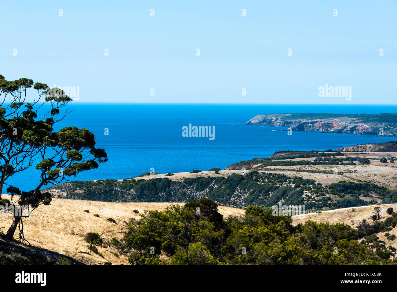 Vista sul mare al Parco Nazionale di Flinders Chase, Kangaroo Island, South Australia, Australia Pacific Foto Stock