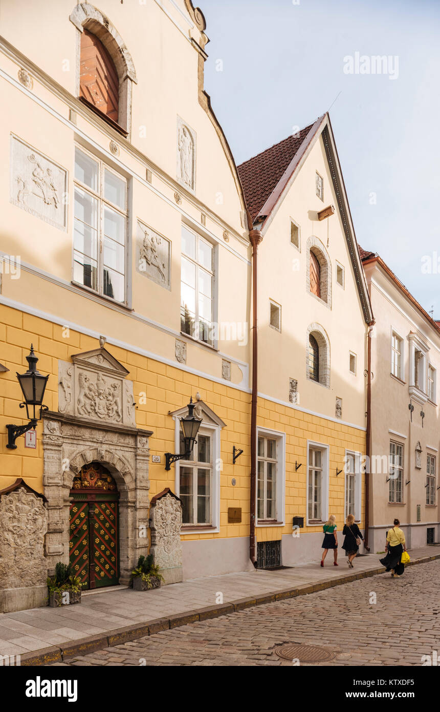 Casa della Fraternità di teste di nero, Centro Storico, Patrimonio Mondiale dell Unesco, Tallinn, Estonia, Europa Foto Stock