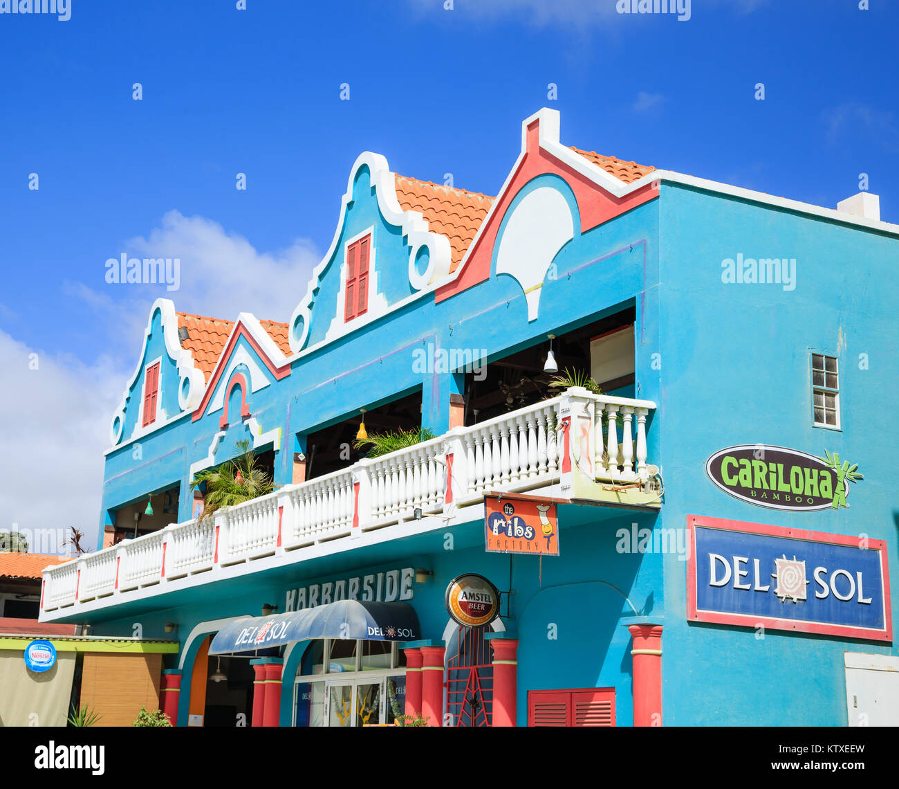 Colorati Souvenir Shop in Bonaire Foto Stock