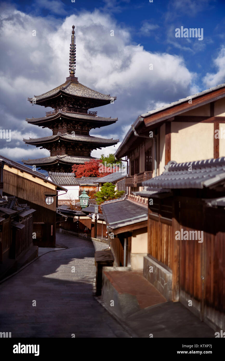 Licenza e stampe alle MaximImages.com:00 - Pagoda Yasaka di Hokanji, Tempio Hokan-ji, pagoda del tempio buddista a 5 piani a Higashiyama, Kyoto, Giappone Foto Stock