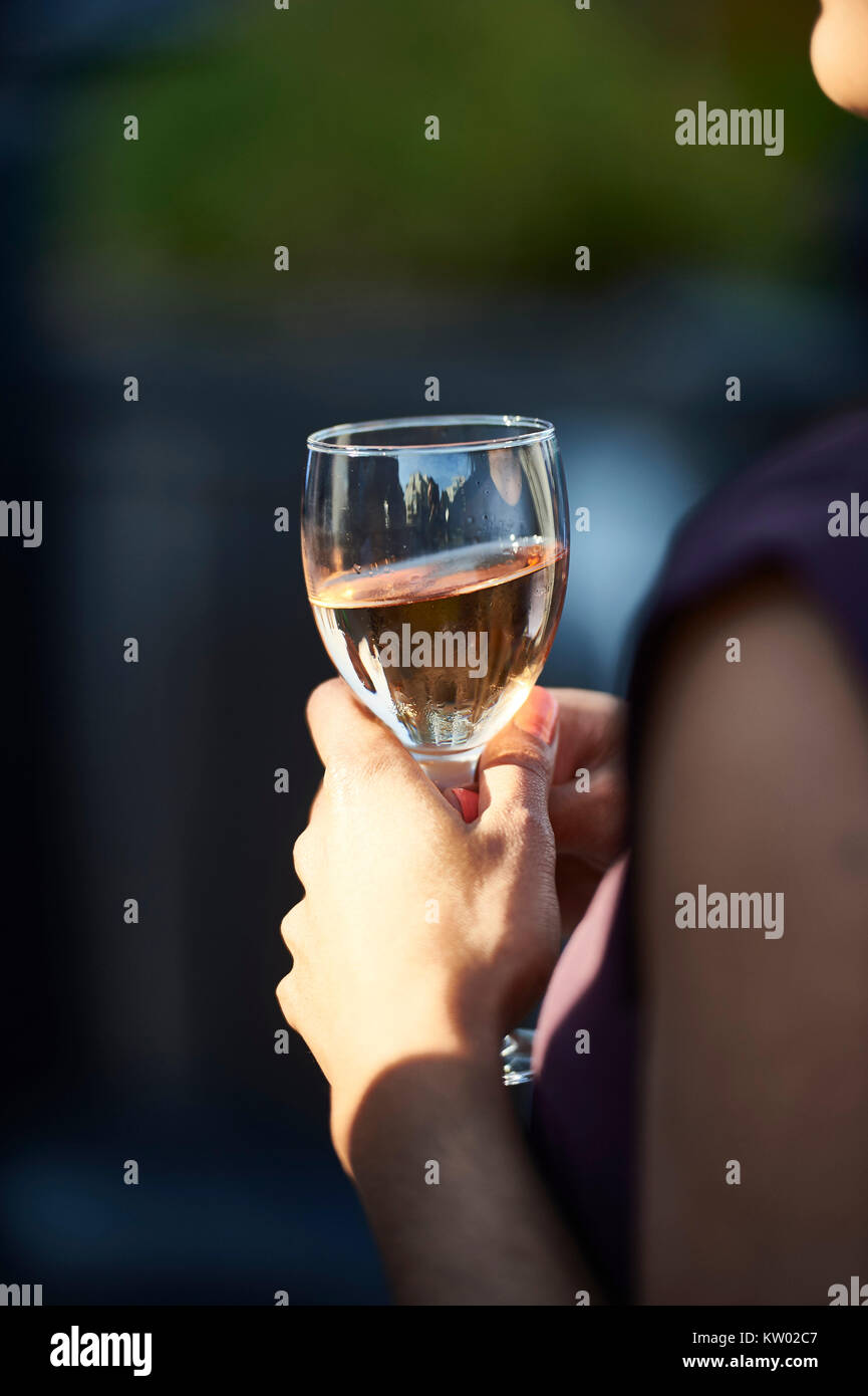 bicchiere di vino Foto Stock