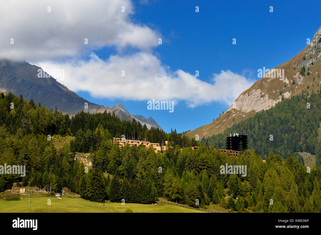 Osttirol Hohe Tauern, Kals in Gro?glockner della vacanza disposizione Gardonna Mountain Resort Kals am Großglockner Ferienanlage Gardonna Res di montagna Foto Stock