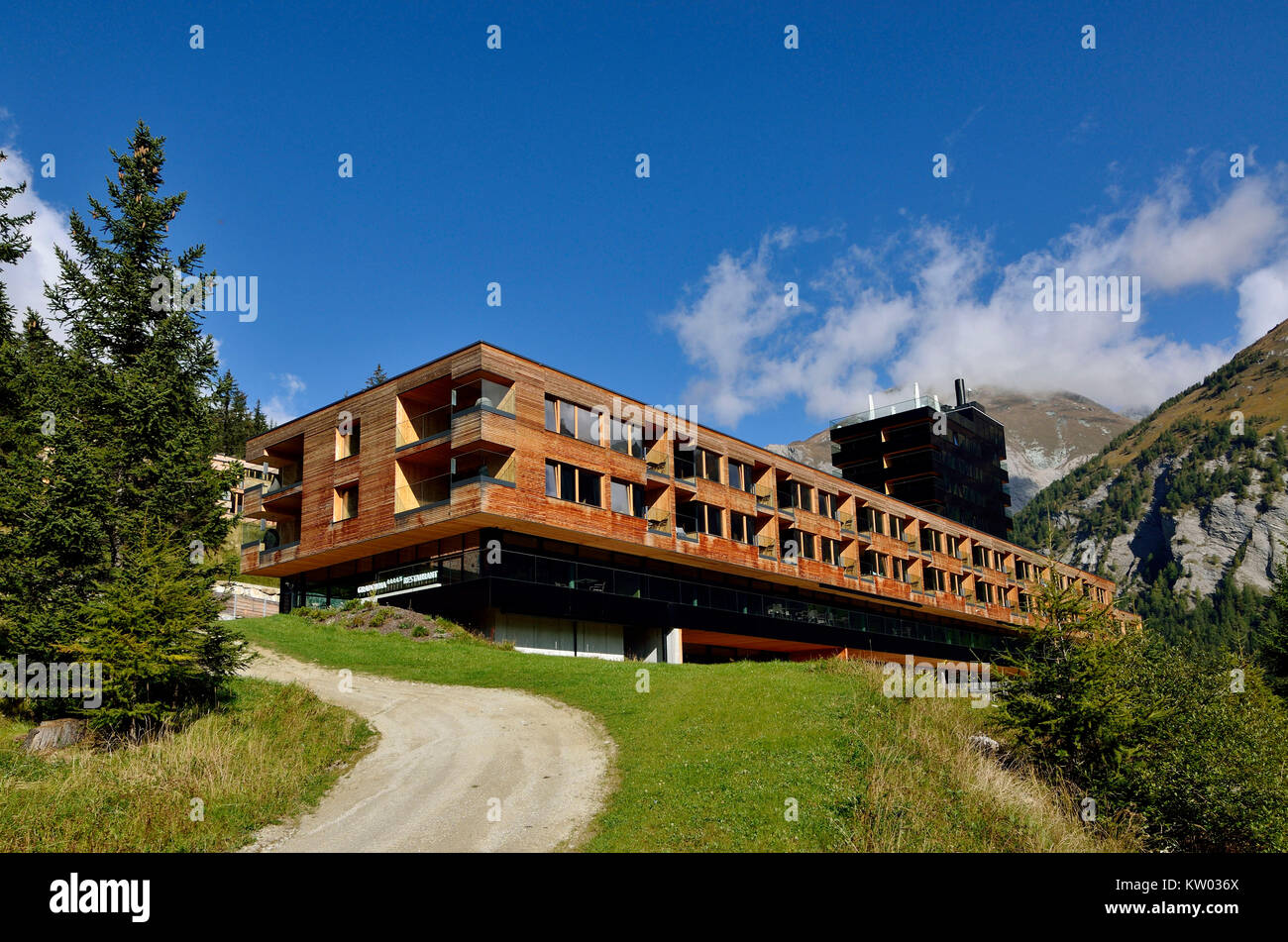 Osttirol Hohe Tauern, Kals in Gro?glockner della vacanza disposizione Gardonna Mountain Resort Kals am Großglockner Ferienanlage Gardonna Res di montagna Foto Stock