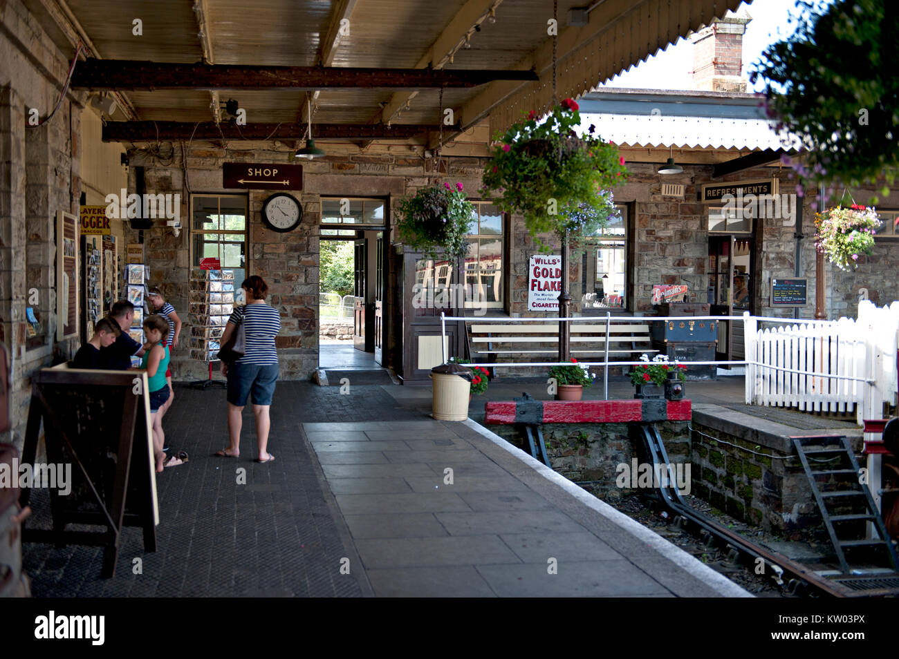 Bodmin generale stazione ferroviaria. Terminale di Bodmin e Wenford Railway. Foto Stock