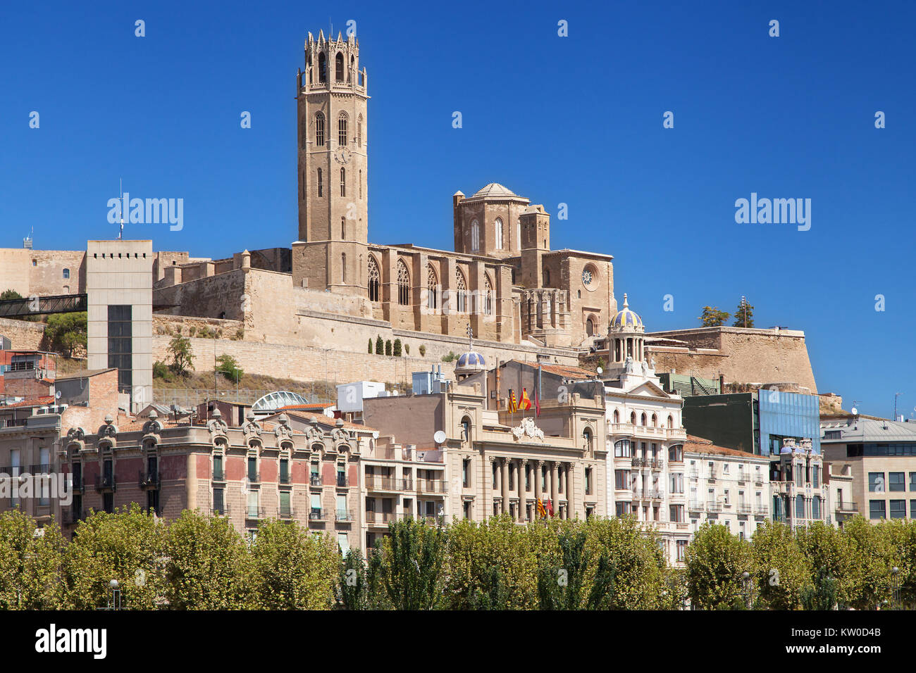 Vecchia Cattedrale di Lleida, in Catalogna. Foto Stock