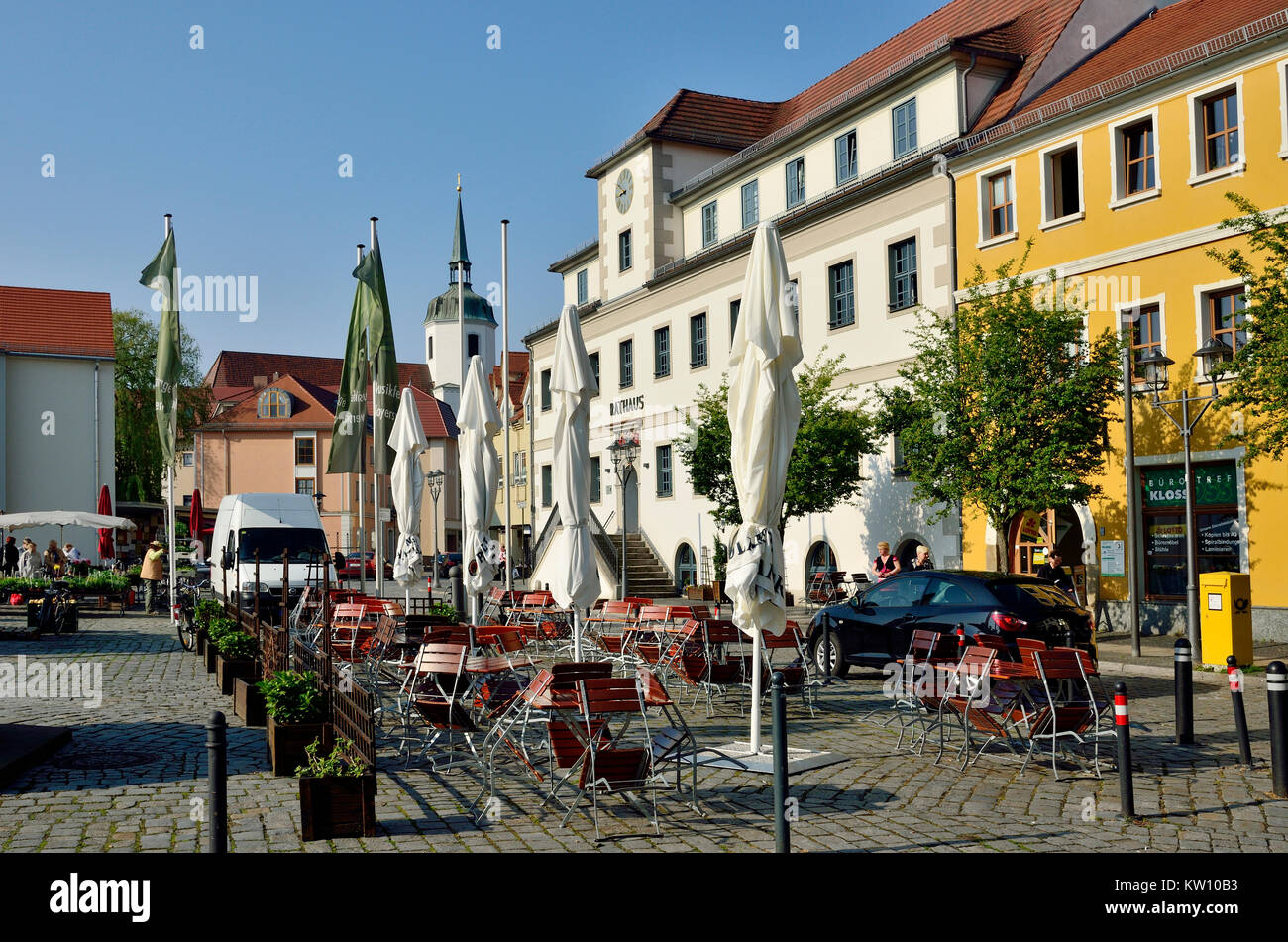 Hoyerswerda, vecchio municipio della Città Vecchia, Altes Rathaus in der Altstadt Foto Stock