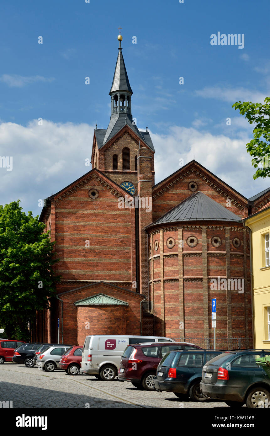 Peitz, bassa sede tiepida, protestanti chiesa del paese, Niederlausitz, evangelische Stadtkirche Foto Stock