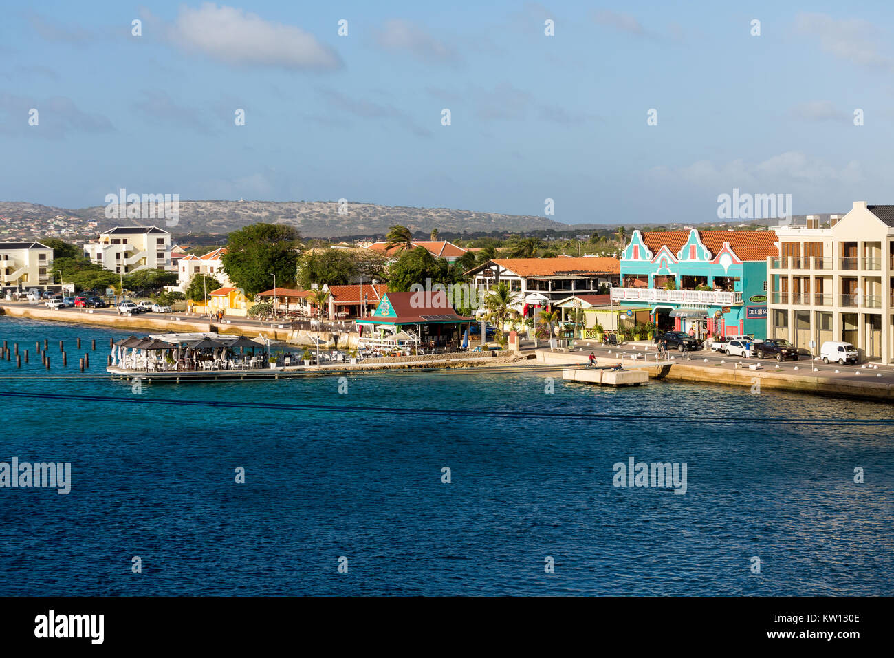 Bonaire dal mare Foto Stock