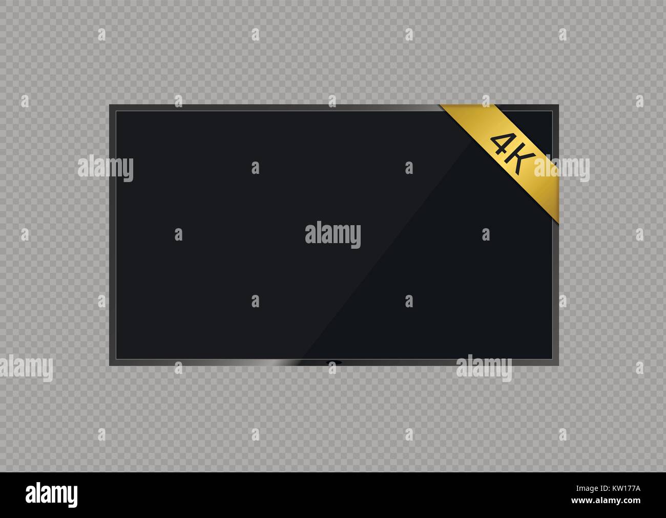 4K schermo TV Illustrazione Vettoriale