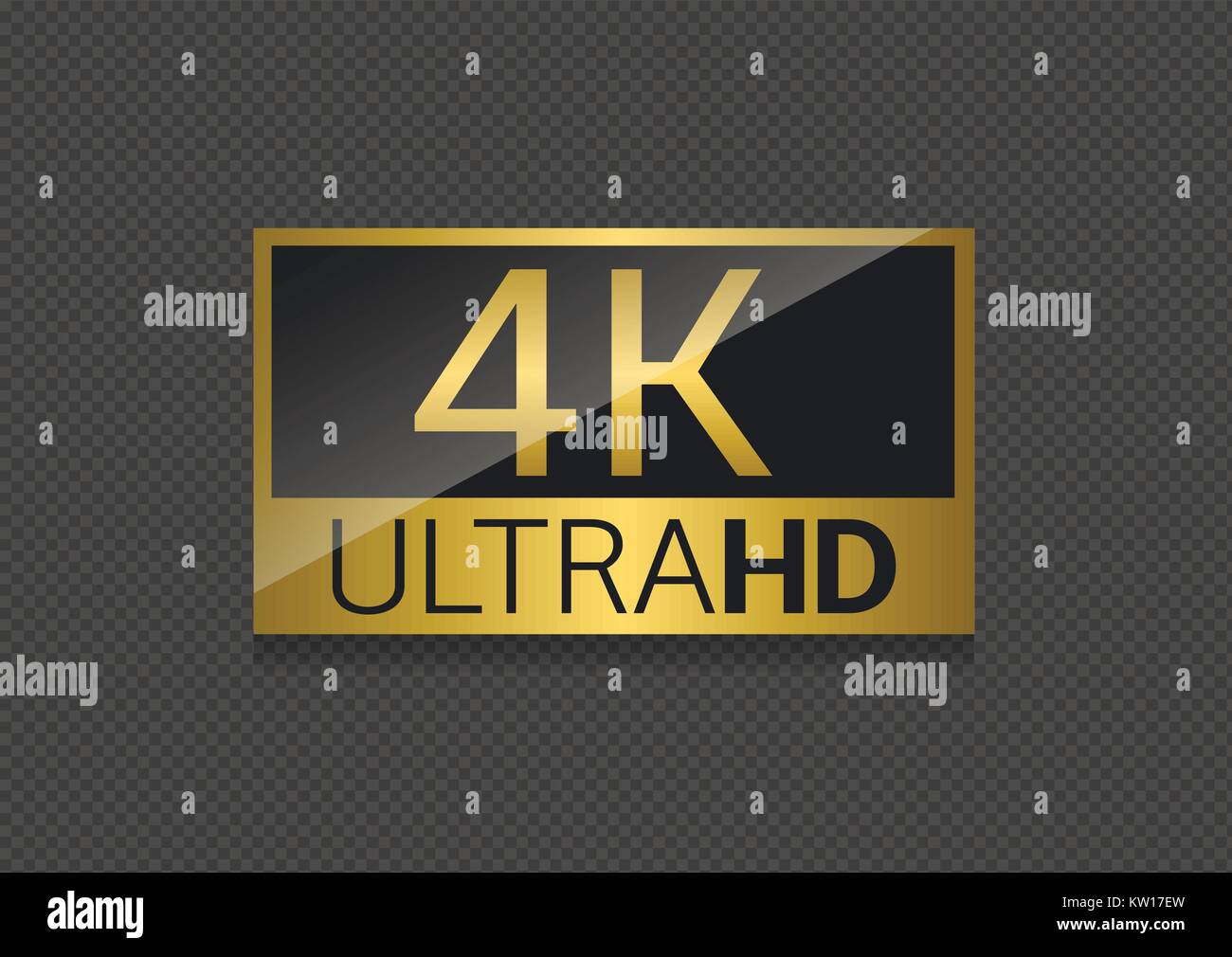 4K schermo TV Illustrazione Vettoriale