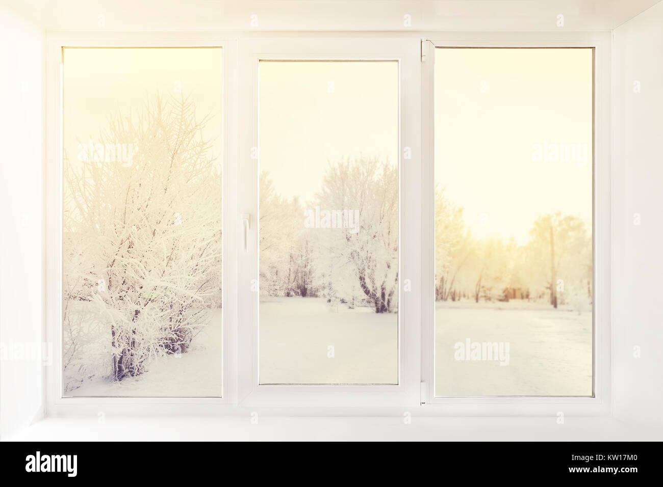 Fondo Fotografico In Vinile 7x5 Ft - Finestra Esterna Con Neve E Babbo Natale - Foto 4