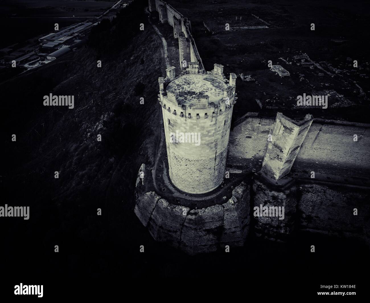 "Queen's tower", il Castello di Lucera, Italia. Foto Stock