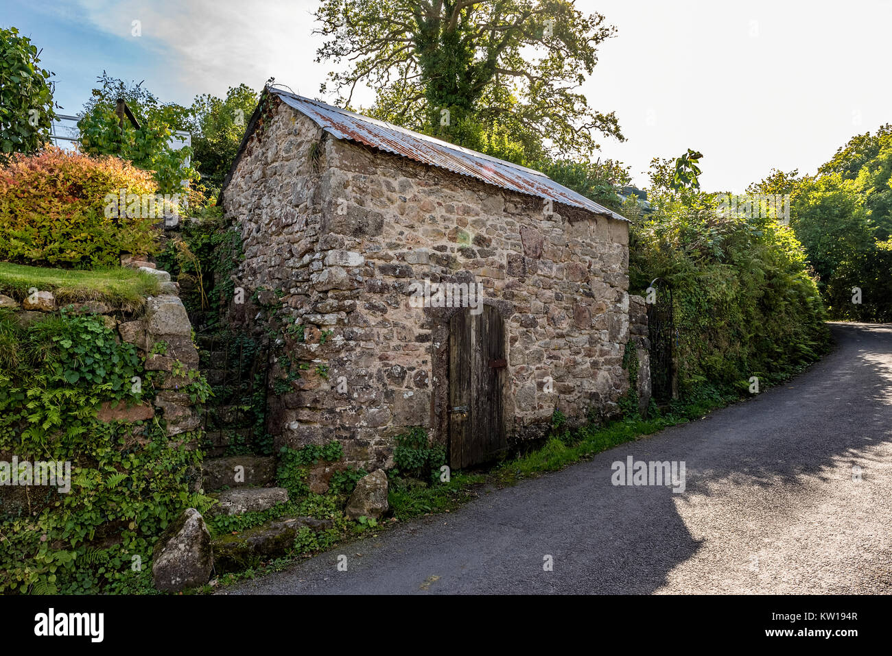 Granaio di pietra Foto Stock