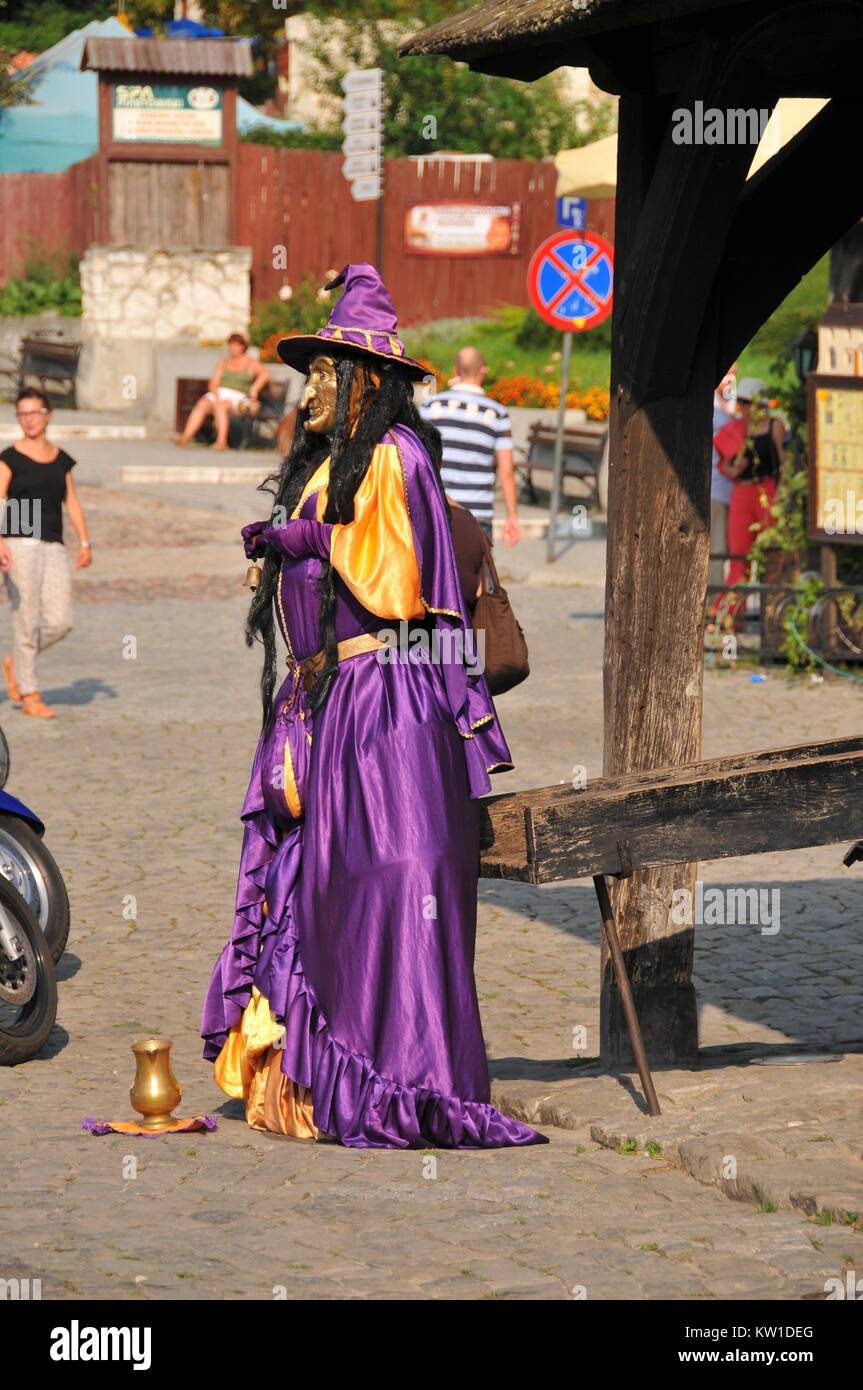 Piazza del mercato in Kazimierz Dolny, Lublino voivodato, Polonia. Foto Stock