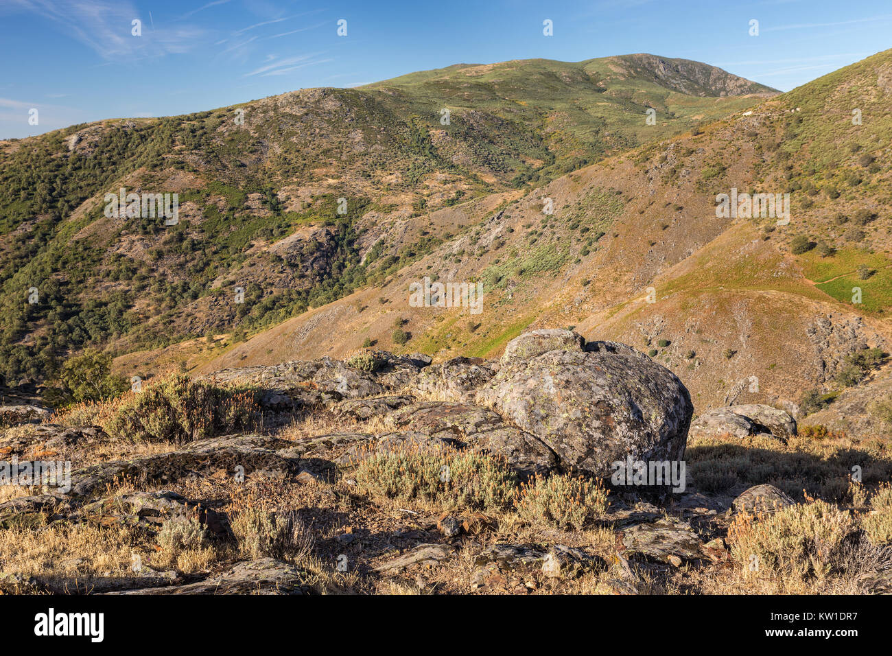 Paesaggio in Puerto de Honduras. Extremadura. Spagna. Foto Stock