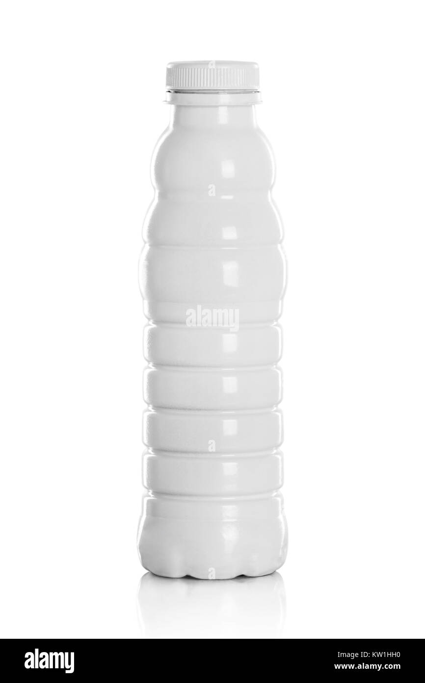 Bianco di bottiglie di plastica per acqua potabile prodotto Foto Stock