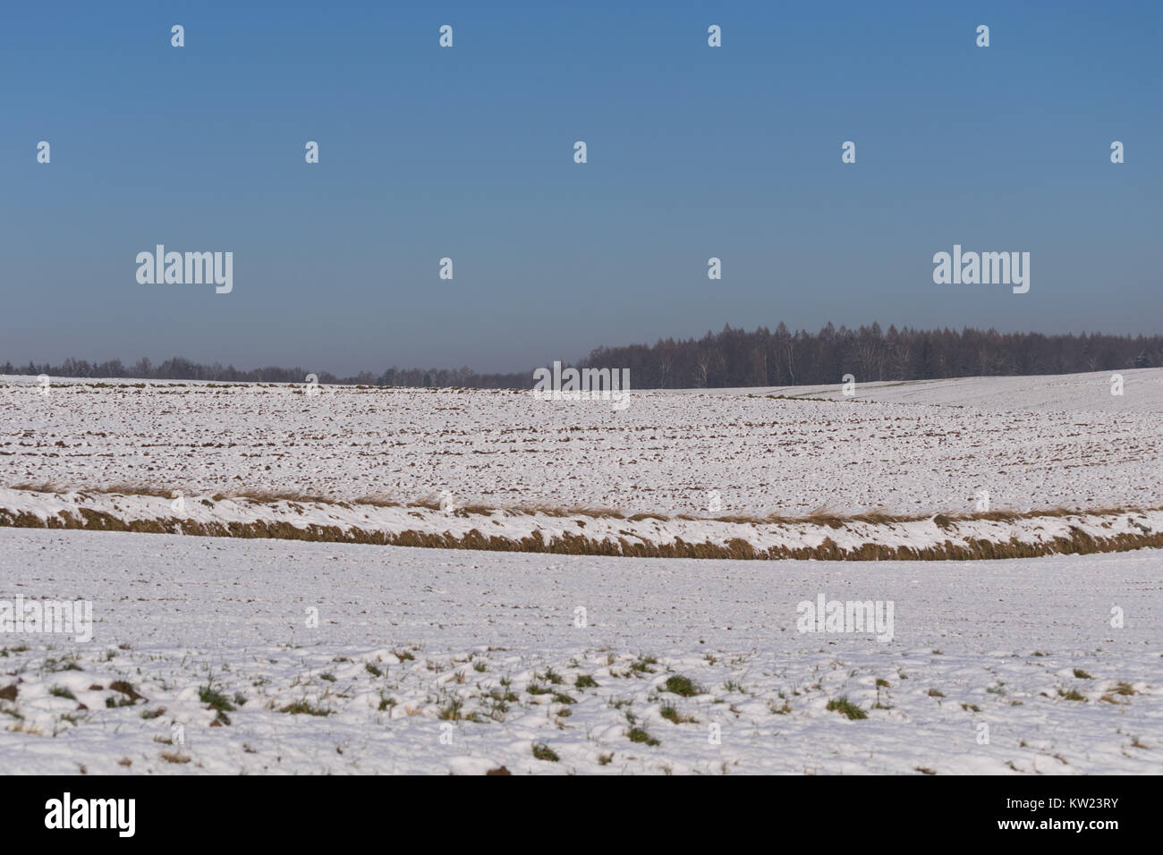 Natura 2000, Głębowice, Polonia, l'Europa. Il 30 dicembre, 2017. Attacco d'inverno. 30 Dec 2017, inverno attacco . Credito: w124merc / Alamy Live News Foto Stock