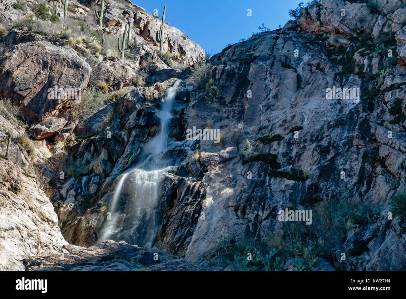 Cascate Nascoste in stato di Catalina Park vicino a Oro Valley, Arizona. Foto Stock