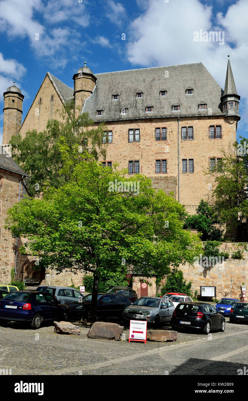 Marburg, landgrave il castello, Landgrafenschloss Foto Stock