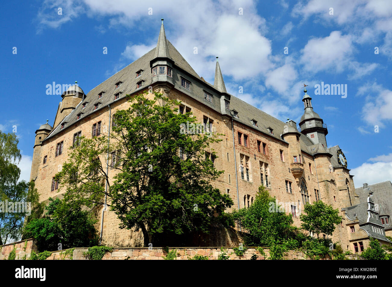 Marburg, landgrave il castello, Landgrafenschloss Foto Stock