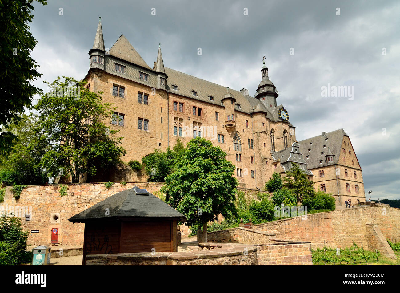 Marburg, landgrave il castello, Landgrafenschloss Foto Stock