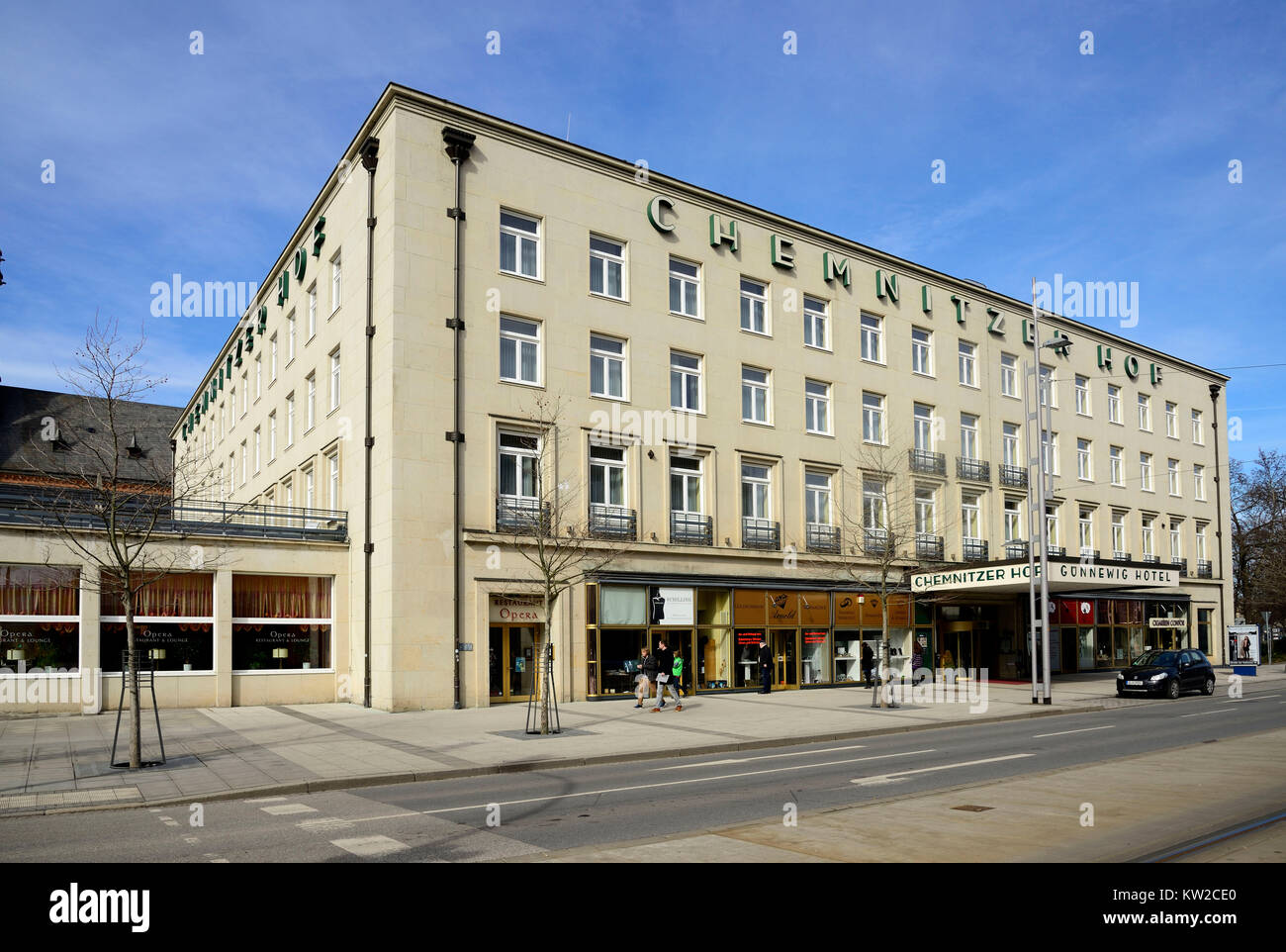 Chemnitz, hotel di Chemnitzer corte nella strada Natinen, Hotel Chemnitzer Hof an der Strasse der Natinen Foto Stock