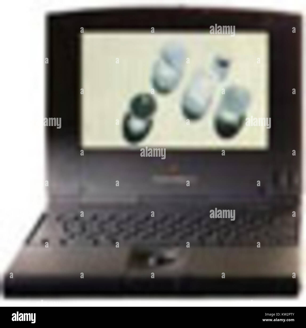 La serie PowerBook Duo 2xx è una linea di computer portatili distribuita da Apple negli anni '1990 Noto per il suo design compatto, faceva parte della strategia di Apple per diversificare le sue offerte di computer portatili. Foto Stock