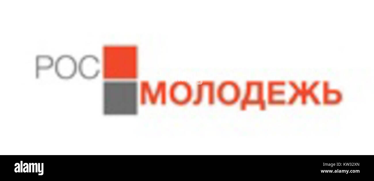 Rosmolodezh è un'agenzia federale russa responsabile degli affari e delle politiche giovanili in Russia. Promuove lo sviluppo giovanile, l'istruzione e l'integrazione nei programmi sociali. Foto Stock