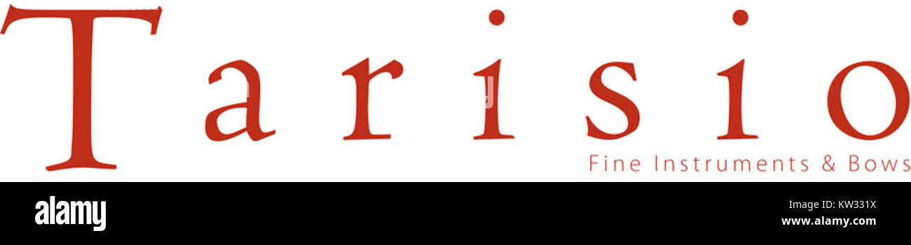 Il logo Tarisio FIB147791 è un file immagine che raffigura il logo di Tarisio, una piattaforma d'asta online leader specializzata in strumenti a corda fini e rari. Il logo è associato al branding e alla presenza online dell'azienda. Foto Stock