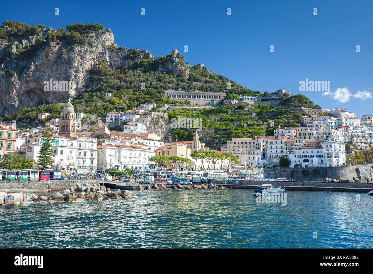 Amalfi resort e punto di riferimento Foto Stock