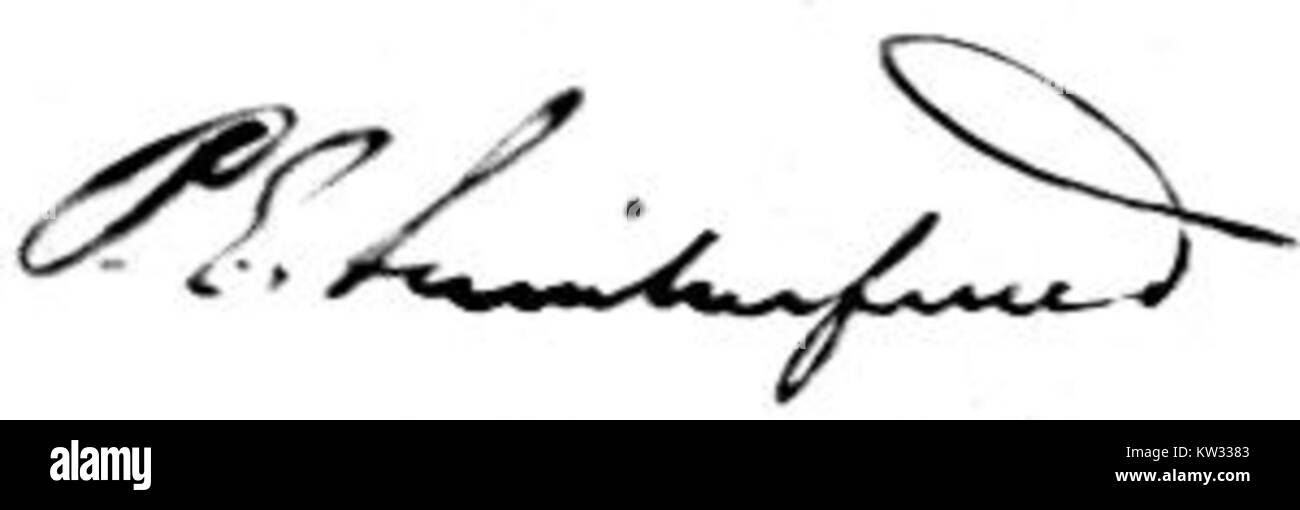 Un'immagine intitolata "Svinhufvud allekirjoitus" mostra la firma di Jöran Jönsson Svinhufvud, un ufficiale svedese del XVII secolo. La firma, datata 1635, riflette le pratiche documentali storiche dell'era. Foto Stock