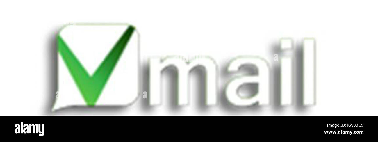 Vmail è un'applicazione di messaggistica vocale disponibile per iOS e Android, che consente agli utenti di inviare messaggi vocali come alternativa alle comunicazioni basate su testo. Foto Stock