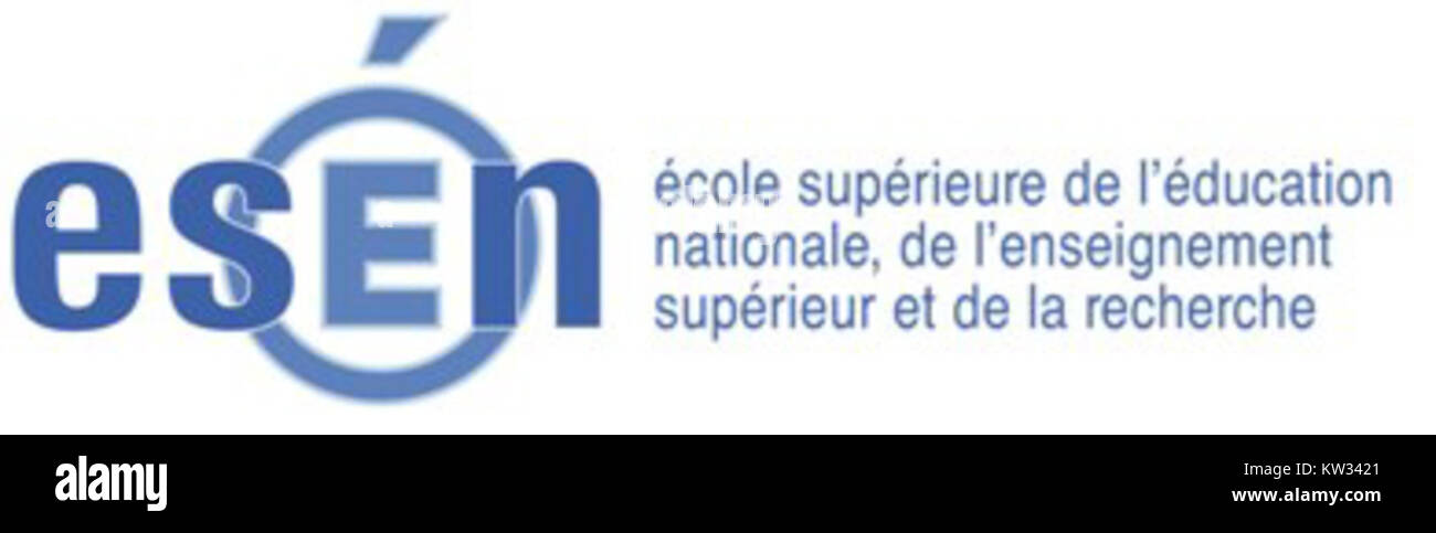 Logo ecole Superieure de l Education nationale de l'enseignement superieur et de la recherche Foto Stock