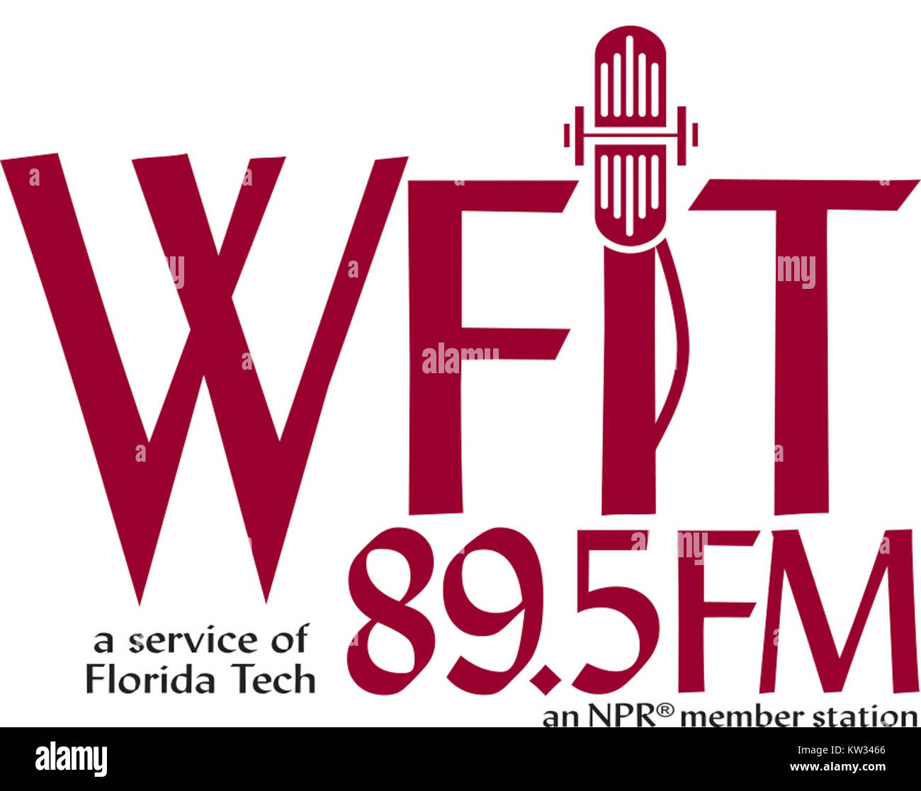 WFIT 89,5 Logo FM Foto Stock