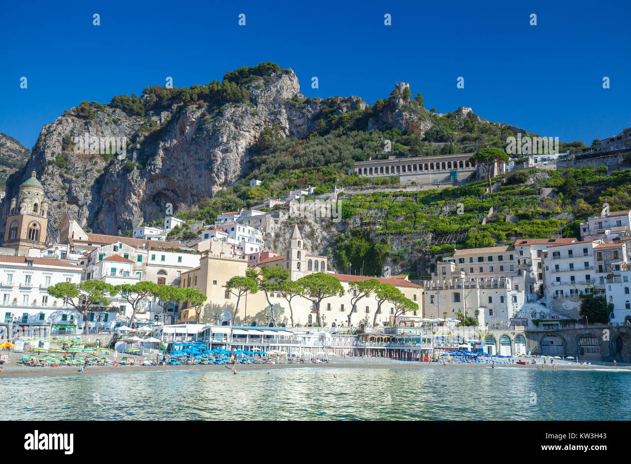 Amalfi resort e punto di riferimento Foto Stock