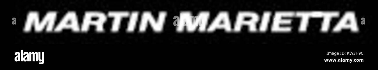 Il logo Martin Marietta rappresenta l'azienda, che era un importante produttore americano nel settore aerospaziale, della difesa e dei materiali. La società si fuse con la Lockheed Corporation nel 1995 per formare la Lockheed Martin. Foto Stock