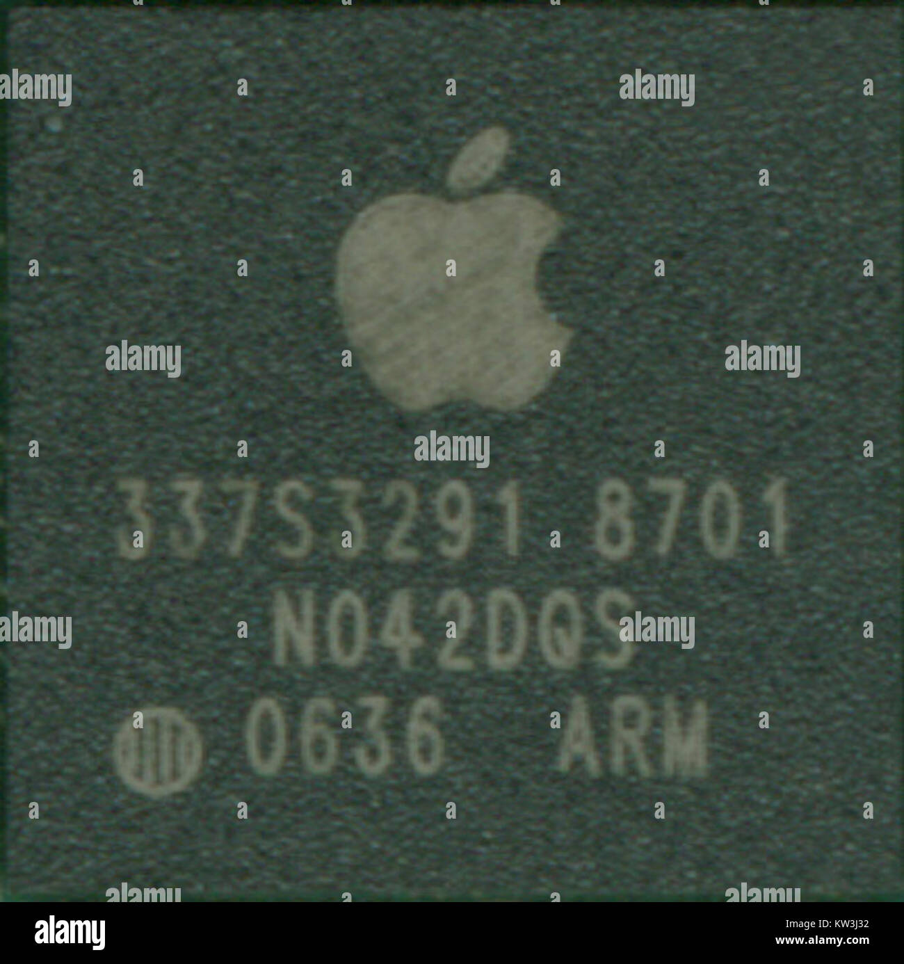 Samsung S5L8701 è un SoC (System-on-Chip) progettato da Samsung per dispositivi mobili. Integra più componenti per supportare una vasta gamma di funzioni di smartphone e tablet. Foto Stock