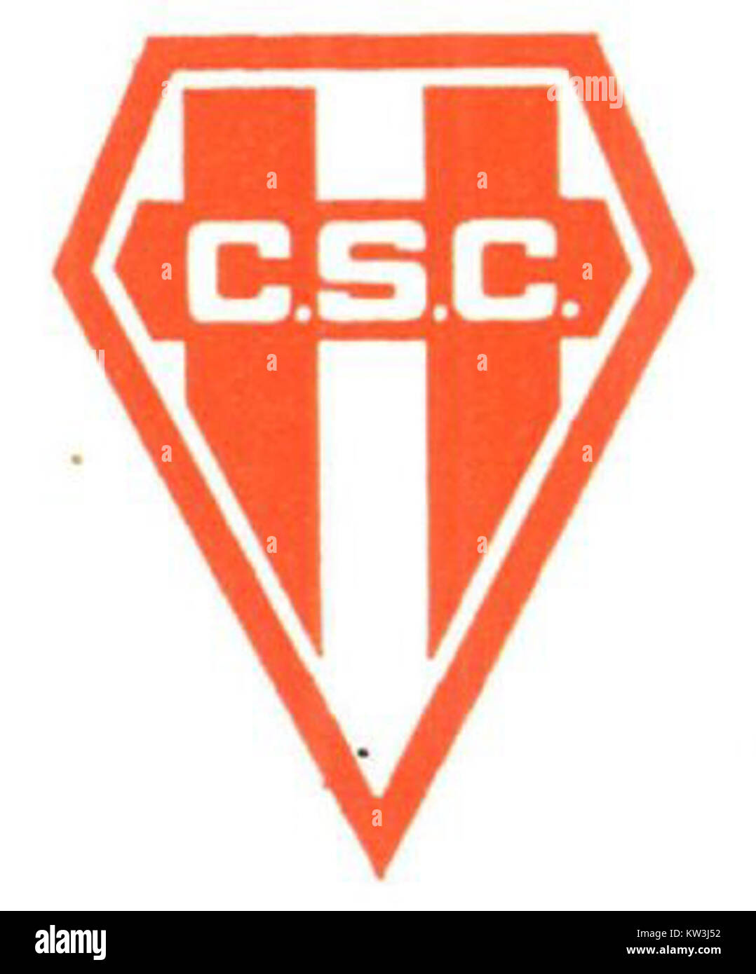 Il logo del CS Carentan rappresenta l'identità di questo club sportivo con sede a Carentan, in Francia. Il design riflette lo spirito e il coinvolgimento della squadra in varie attività sportive locali. Foto Stock