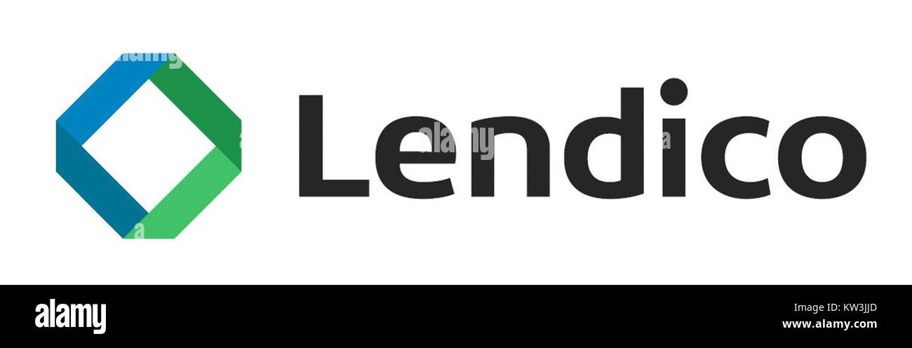 Il logo Lendico rappresenta il marchio di Lendico, una piattaforma che collega mutuatari e prestatori, possibilmente per prestiti peer-to-peer o servizi finanziari. Foto Stock